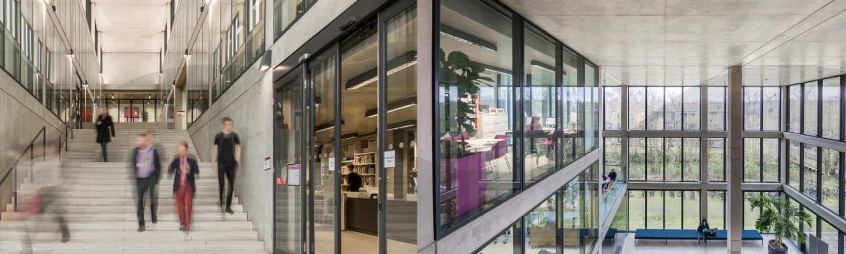 Interior and external view of Economics Department